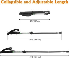 Durable Aluminum Trekking Pole 13-53 Inches – Perfect Mobility Aid for Hikers