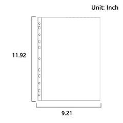 Pcs A4 Clear Document Folder, Waterproof Case Transparent Document Bag 100