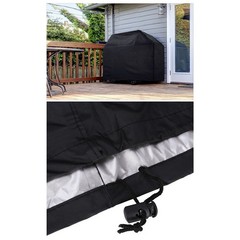 Waterproof Barbecue Grill Cover with Adjustable Fit for Gas Grills Outdoor Use