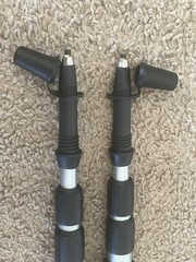 SwissGear Carbon Fiber Adjustable Trekking Poles 2-Pack Black/Silver