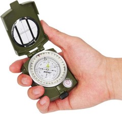 AF-4580 Lensatic Compass for Camping, Hiking – Waterproof-~