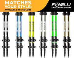 Trekking Poles – 2-Pc Pack Collapsible Lightweight Hiking Poles, Strong Aircraft