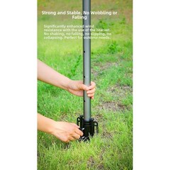 Aluminum Alloy Support Rod with 33mm Wide Opening for Adjustable Pole Mounting