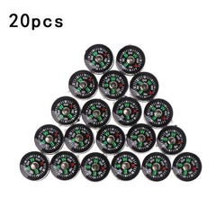 20Pcs Mini Practical Pocket Filled Plastic Miniature Compass Lightweight Hiking