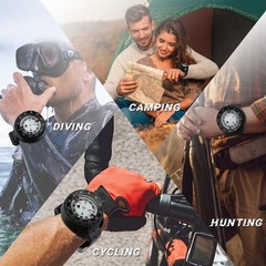 Scuba Compass, Professional Waterproof 5ATM Dive Wrist Compass with TPU Band …