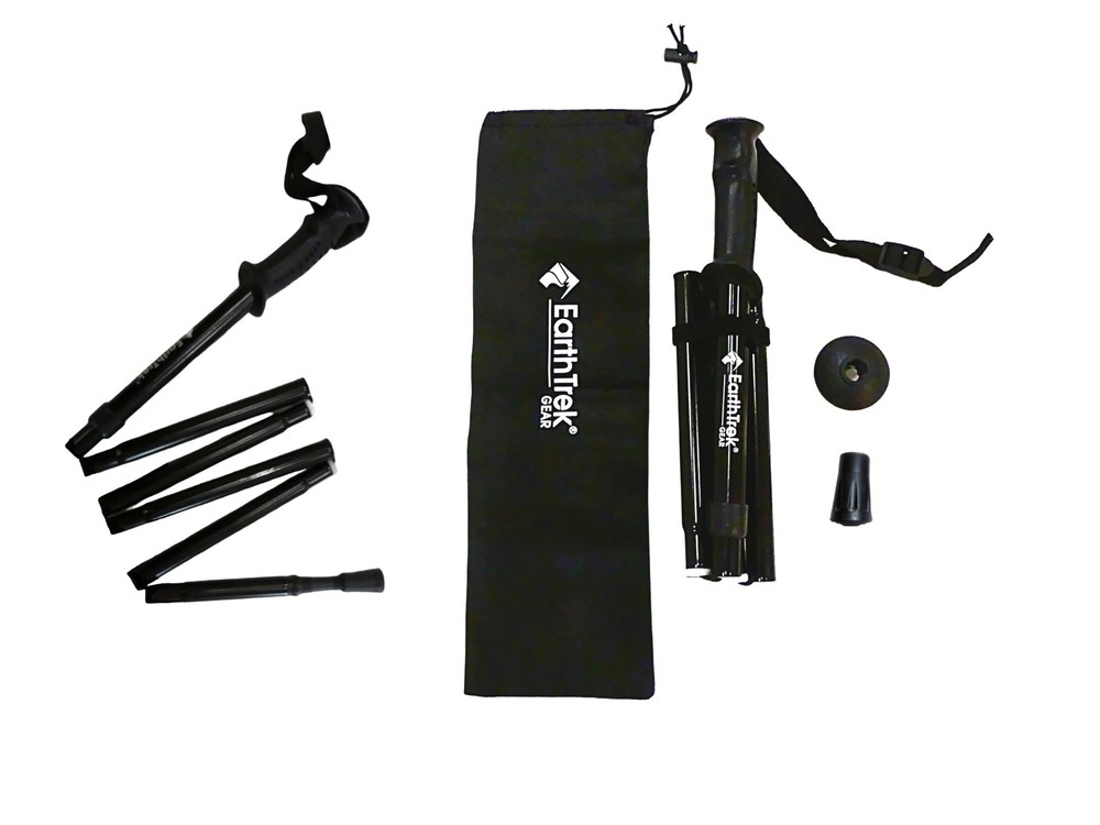 Earthtrekgear Folding Trekking Pole Travel Womens