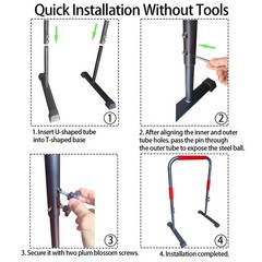 Universal Adjustable Handle Bar for Walking Pad – 23″ Wide, Max Height 43″, Stur
