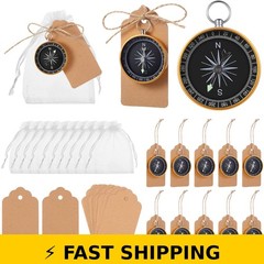 TaoBary 60 Pcs Mini Compasses Party Favors Set for Weddings & Travel