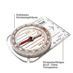 Compass Outdoor Classic Compass Small for Beginners & Kids Map Scales…
