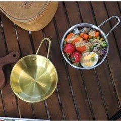 Stainless Steel Rice Wine Serving Bowl Snow Cup Lightweight 18x13x4.5cm
