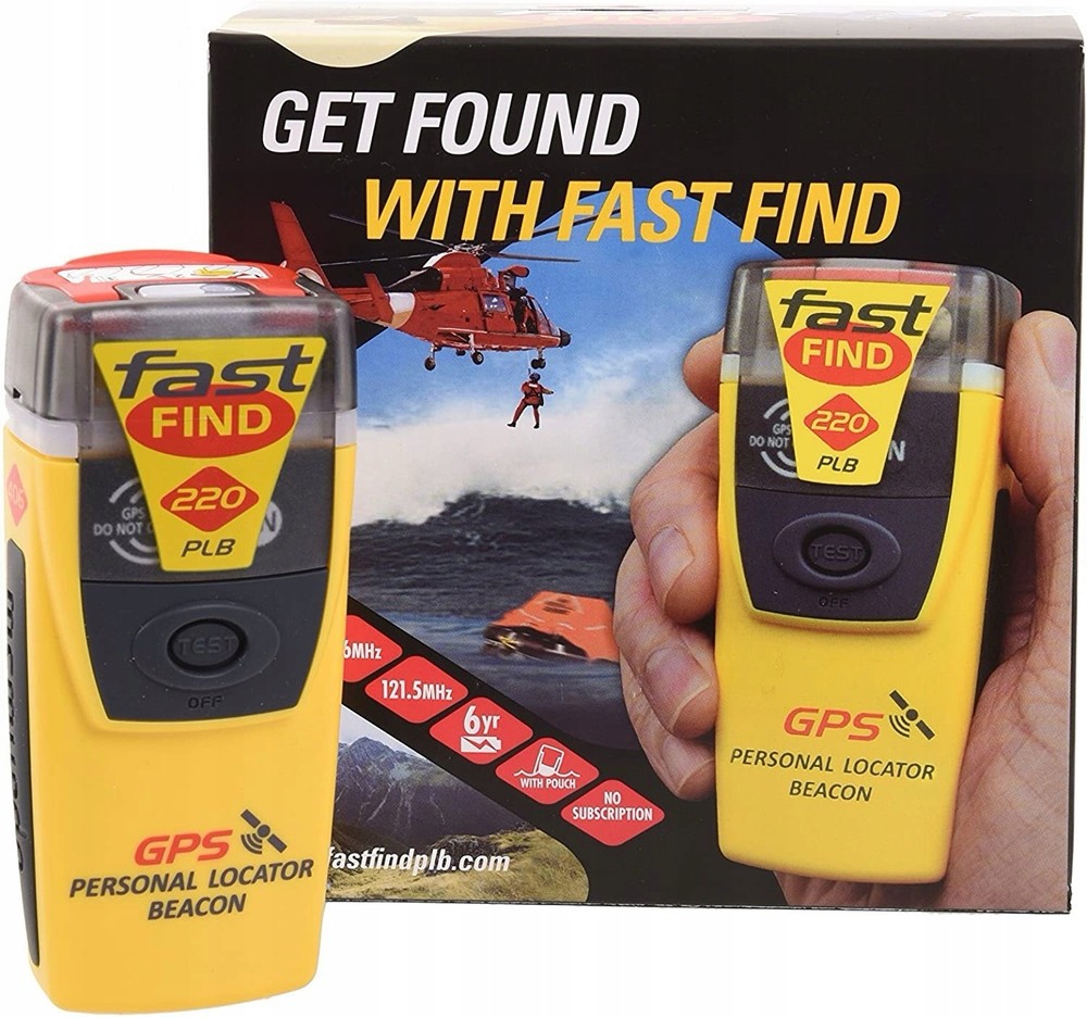 PLB McMurdo Fast Find 220 Personal Locator Beacon With Flotation Pouch Unused
