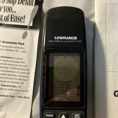 Lowrance GlobalMap 100 Marine Handheld GPS Receiver – Tested, Works.
