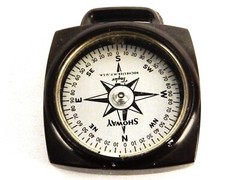 Taylor Showay Compass, Model 2906, Pocket or Chain, Hiking, Exploring, #JWL-391