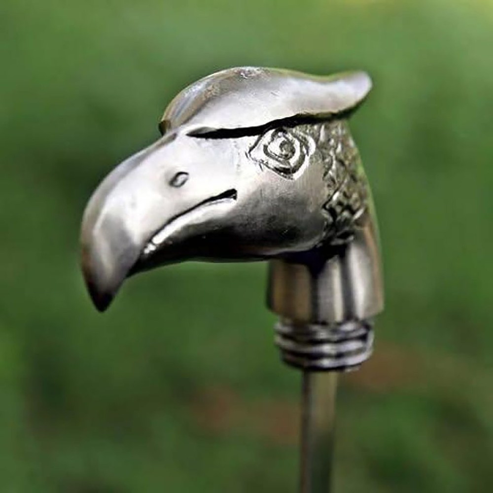 Antique Walking Stick Men’s Cane Silver Handle Eagle Head Unisex Traditional
