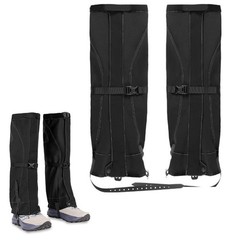 Hiking Gaiters Fleece-lined Gaiters 1mm Hypalon Material Windproof Outer Fabric
