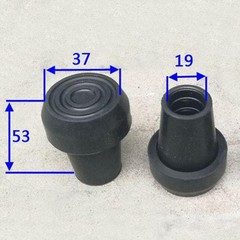 Metal Foot Pads Removable 4-Prong Replacement Crutches Assesories for Winter