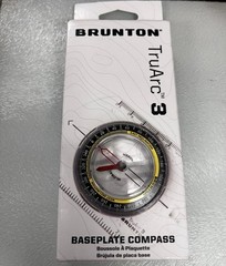 NEW BRUNTON TRUARC 3 BASEPLATE COMPASS GLOBAL NEEDLE MAP LINES MADE IN USA