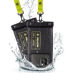 Marine – IP68 Waterproof Phone Regular Black/Neon – 2 Pack – Regular 2 Pack