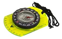 Hi Vis Waypoint Map Compass with Fluorescent Plate and Magnifier for Hiking, …