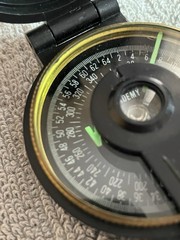 Vtg. Lensatic Engineers Compass #342 with Original Box, Clean
