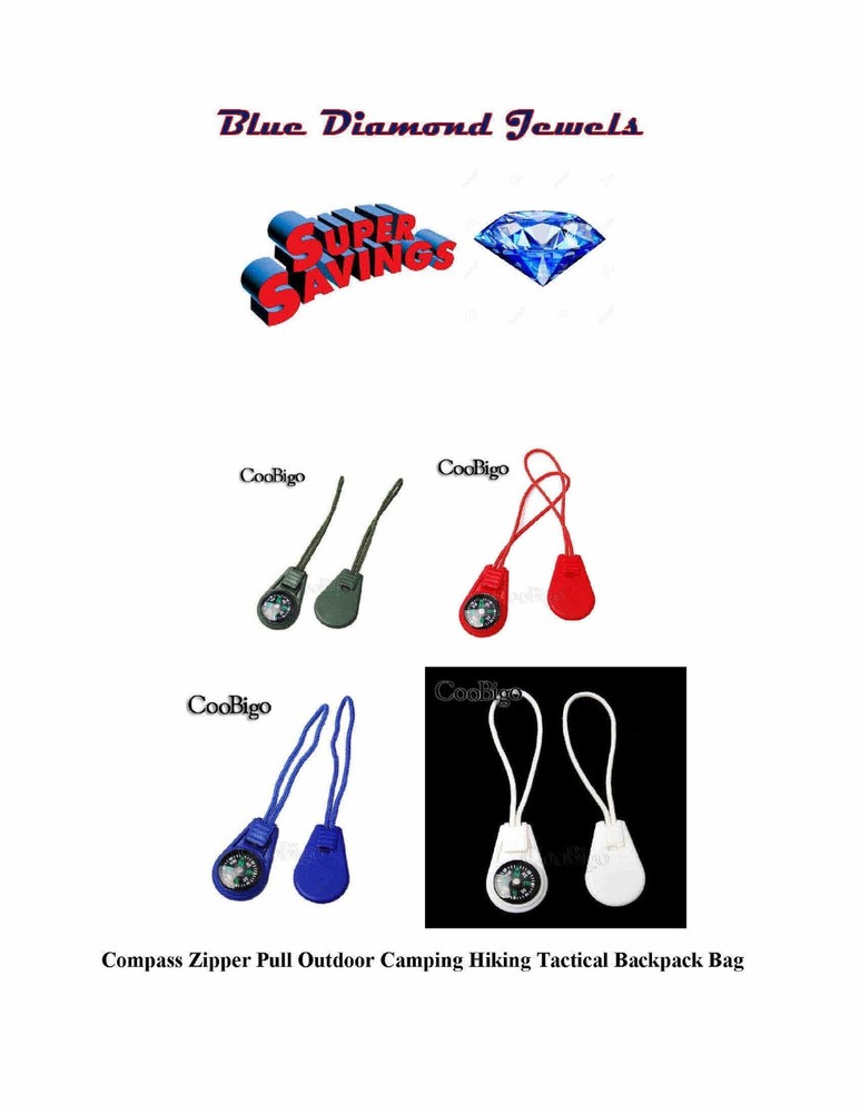 2-Compass Zipper Pulls Hiking Tactical Kids Backpack Bag 4-Colors US SELLER
