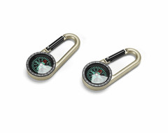2 Pcs Metal Compass Keychain Mini Tactical Direction Finder for Outdoor Use