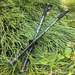 Carbon Fiber Trekking Poles Ultralight Cork EVA Pair