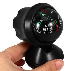 Small Car Dashboard Compass with Adjustable Base – Accurate Navigation Tool for