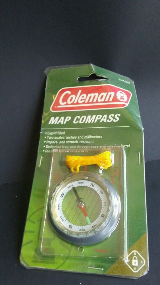 Vintage Coleman Liquid Fillled Map Compass-1999