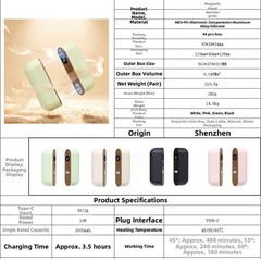 3000mAh Magnetic Charging Hand Warmer Split Type Double Sided Heat Pocket Size