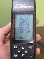 EAGLE EXPLORER GPS 12 CHANNEL, Boat Navigation, Hiking / Outdoors – Working