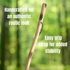 THY Collectibles Set of 2 Rustic Traditional Style Natural Wood Walking…