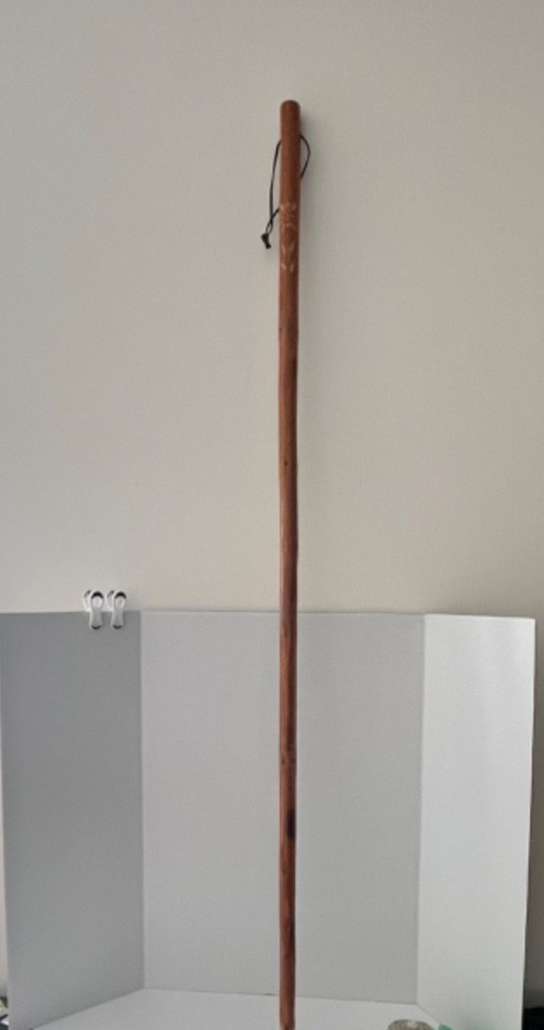 Brazos Rustic Walking Stick/Hiking Staff Handcrafted Leather Lanyard 60 Inch