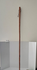 Brazos Rustic Walking Stick/Hiking Staff Handcrafted Leather Lanyard 60 Inch