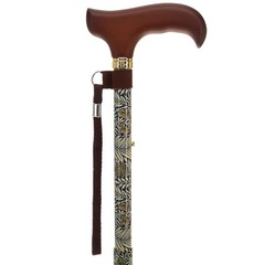 Walking Sticks for Men and Women – Stylish Designer Golden/Petals (Multicolor)