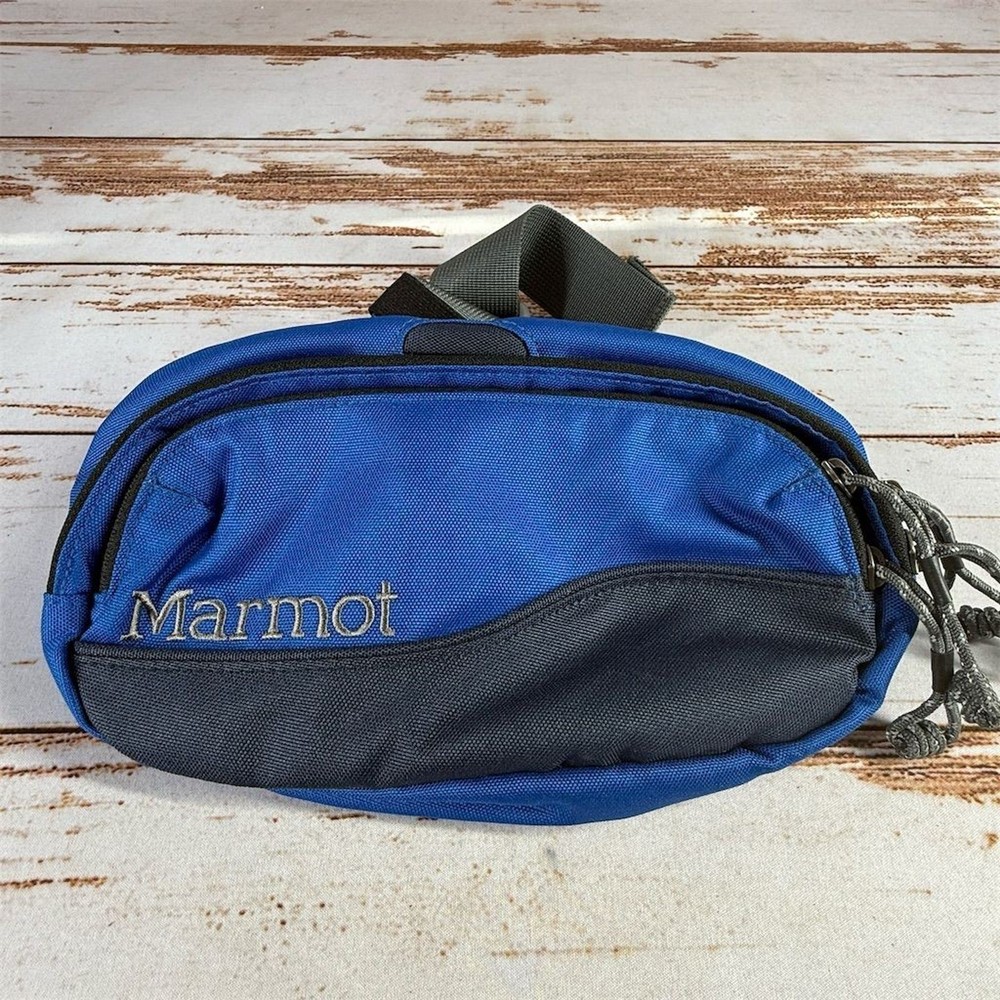 Marmot Blue Multi-Pocket Hiking Waist Pack Used