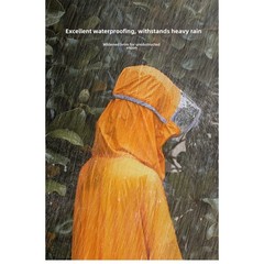 3in1 Waterproof Hiking Rain Jacket with Storage Pouch for Easy Outdoor Use