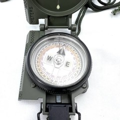 Tritium Lensatic Compass & Belt Carry Pouch Olive – NEW IN BOX
