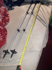 LL Bean Hikelite 4-Season 7075 Tele 3 Carbon Power Lock 2.1 Hiking Poles NEW CON