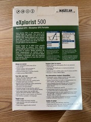 Magellan eXplorist 500 Handheld GPS plus Battery, Adapter & Case Geocache Hiking