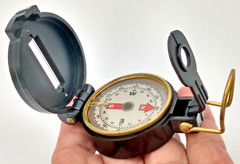 United Cutlery Brands CT26 Lensatic Compass with Case & Instructions