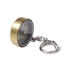 Mini Keychain Compass Vintage Metal Survival Pocket Compass Camping Hiking