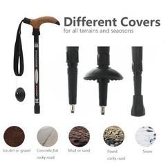 Aluminum Alloy Quick Lock Trekking Pole Anti Shock Walking Stick Collapsible