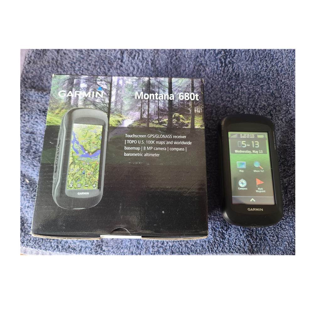 Garmin Montana 680t Hiking GPS Touchscreen Bluetooth Compass Altimeter 3in