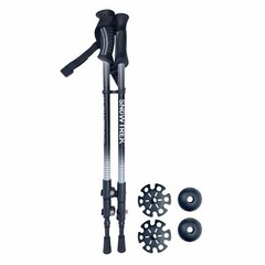 SNOWTREK Retractable Hiking Poles – Pair of Adjustable Poles, Aluminum