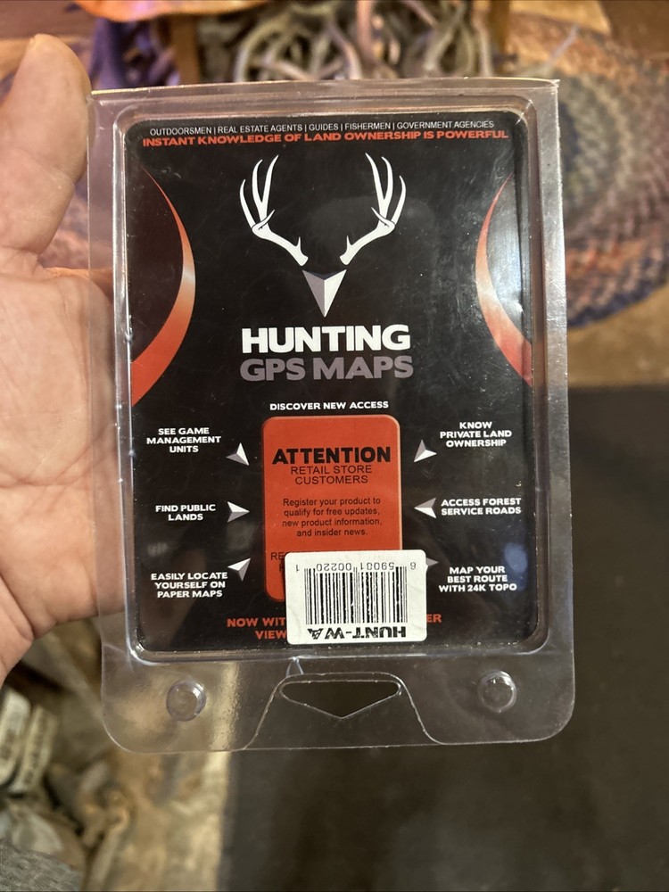Washington State Hunting GPS Maps Garmin Hunting Maps New Unopened