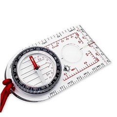 ProMap – Ultra Lightweight Baseplate Map Compass with Declination Scale –