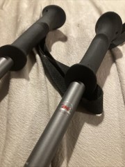 LL Bean Hikelite 4-Season 7075 Tele 3 Carbon Power Lock 2.1 Hiking Poles NEW CON