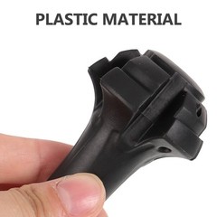 2 Pcs Plastic Trekking Pole Tips Replacement Hiking Poles Feet Accessories Black