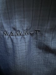 Mammot Mens Long Sleeve Hiking Shirt Blue Grid Pattern Size Medium